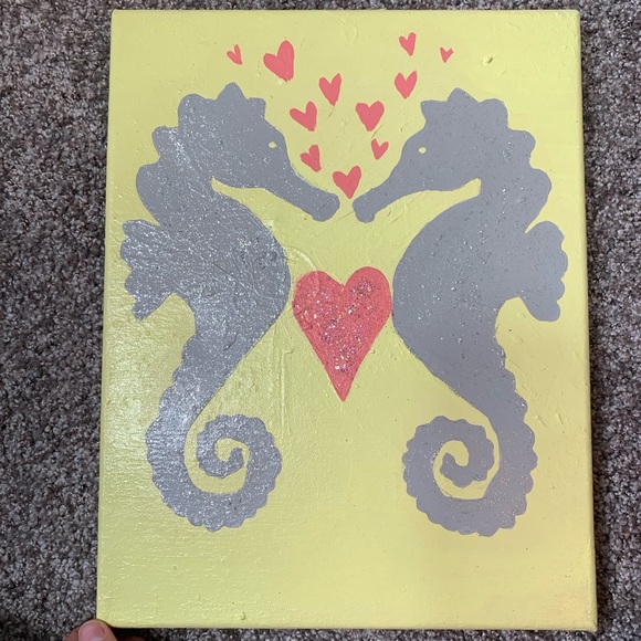 Other - Seahorse love painting